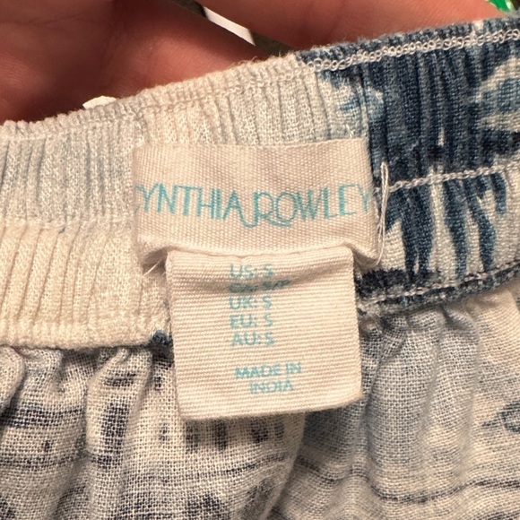 CYNTHIA ROWLEY Coastal Print Wrap-Style Skirt - Size S - Picture 5 of 9